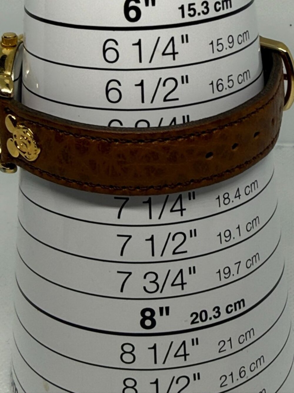 Black Hills 12k Gold Leaf accents Women's Quartz Gold-Tone Brown Leather Watch - Picture 2 of 10